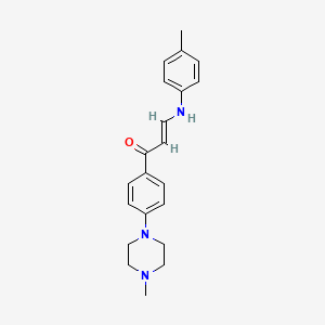 (E)-1-[4-(4-methylpiperazino)phenyl]-3-(4-toluidino)-2-propen-1-one
