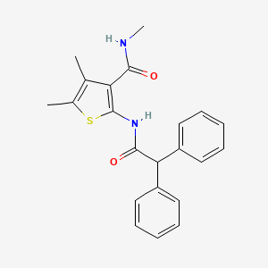 2-(2,2-diphenylacetamido)-N,4,5-trimethylthiophene-3-carboxamide