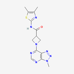 N-(4,5-dimethylthiazol-2-yl)-1-(3-methyl-3H-[1,2,3]triazolo[4,5-d]pyrimidin-7-yl)azetidine-3-carboxamide