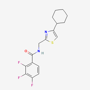 N-((4-cyclohexylthiazol-2-yl)methyl)-2,3,4-trifluorobenzamide