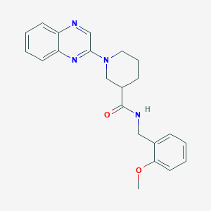molecular formula C22H24N4O2 B2477707 N-[(2-methoxyphenyl)methyl]-1-(quinoxalin-2-yl)piperidine-3-carboxamide CAS No. 941923-81-5