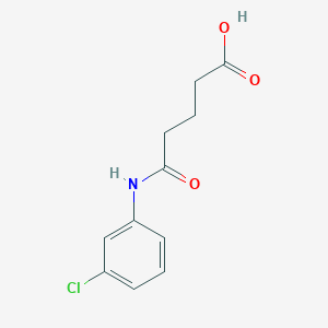 molecular formula C11H12ClNO3 B2477743 5-[(3-Chlorophenyl)amino]-5-oxopentanoic acid CAS No. 197170-08-4