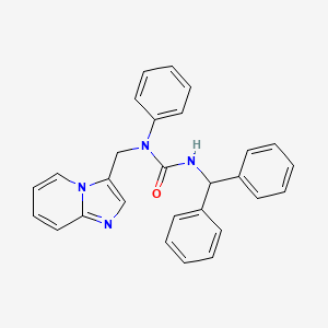 molecular formula C28H24N4O B2477750 3-Benzhydryl-1-(imidazo[1,2-a]pyridin-3-ylmethyl)-1-phenylurea CAS No. 1797859-71-2