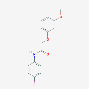 N-(4-fluorophenyl)-2-(3-methoxyphenoxy)acetamide