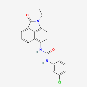 1-(3-Chlorophenyl)-3-(1-ethyl-2-oxo-1,2-dihydrobenzo[cd]indol-6-yl)urea