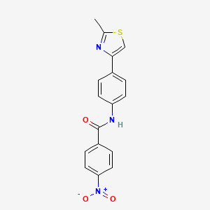 N-[4-(2-methyl-1,3-thiazol-4-yl)phenyl]-4-nitrobenzamide
