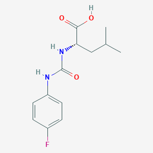 (2S)-2-[(4-fluorophenyl)carbamoylamino]-4-methylpentanoic acid
