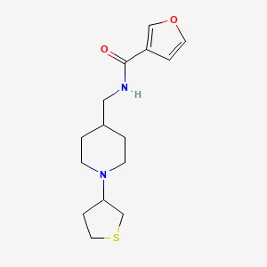 N-((1-(tetrahydrothiophen-3-yl)piperidin-4-yl)methyl)furan-3-carboxamide