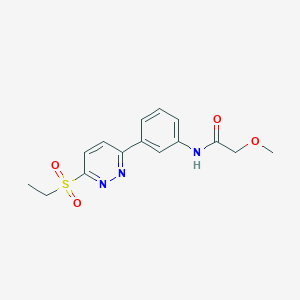 N-(3-(6-(ethylsulfonyl)pyridazin-3-yl)phenyl)-2-methoxyacetamide