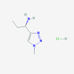 (1S)-1-(1-Methyltriazol-4-yl)propan-1-amine;hydrochloride