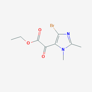 Ethyl 2-(5-bromo-2,3-dimethylimidazol-4-yl)-2-oxoacetate