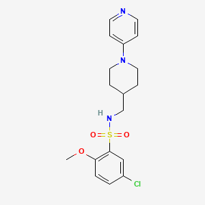 5-chloro-2-methoxy-N-((1-(pyridin-4-yl)piperidin-4-yl)methyl)benzenesulfonamide