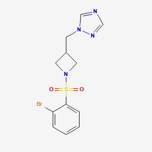 1-((1-((2-bromophenyl)sulfonyl)azetidin-3-yl)methyl)-1H-1,2,4-triazole