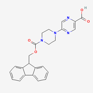 5-[4-(9H-Fluoren-9-ylmethoxycarbonyl)piperazin-1-yl]pyrazine-2-carboxylic acid