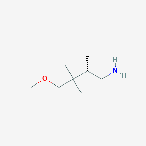 (2S)-4-Methoxy-2,3,3-trimethylbutan-1-amine
