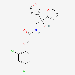 2-(2,4-dichlorophenoxy)-N-(2-(furan-2-yl)-2-(furan-3-yl)-2-hydroxyethyl)acetamide