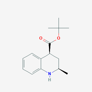 molecular formula C15H21NO2 B2477849 Tert-butyl (2R,4S)-2-methyl-1,2,3,4-tetrahydroquinoline-4-carboxylate CAS No. 2248271-37-4