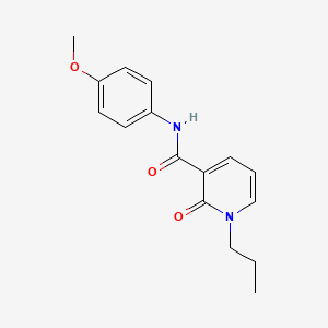 molecular formula C16H18N2O3 B2477984 N-(4-methoxyphenyl)-2-oxo-1-propylpyridine-3-carboxamide CAS No. 339027-97-3