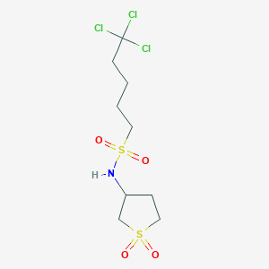 5,5,5-trichloro-N-(1,1-dioxidotetrahydrothiophen-3-yl)pentane-1-sulfonamide