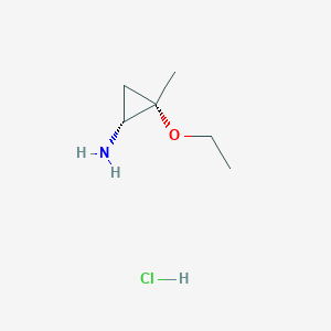 (1R,2S)-2-Ethoxy-2-methylcyclopropan-1-amine;hydrochloride