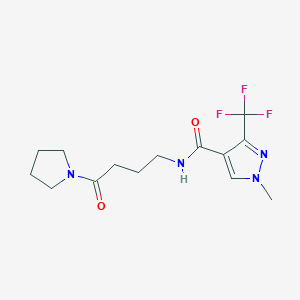 1-methyl-N-[4-oxo-4-(1-pyrrolidinyl)butyl]-3-(trifluoromethyl)-1H-pyrazole-4-carboxamide