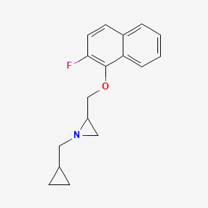 1-(Cyclopropylmethyl)-2-[(2-fluoronaphthalen-1-yl)oxymethyl]aziridine