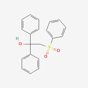 molecular formula C20H18O3S B2478053 1,1-Diphenyl-2-(phenylsulfonyl)-1-ethanol CAS No. 59826-93-6