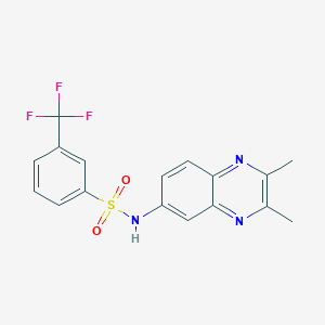 N-(2,3-dimethyl-6-quinoxalinyl)-3-(trifluoromethyl)benzenesulfonamide