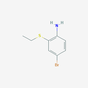 molecular formula C8H10BrNS B2478064 4-bromo-2-(ethylsulfanyl)aniline CAS No. 1488814-43-2