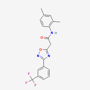 N-(2,4-dimethylphenyl)-2-{3-[3-(trifluoromethyl)phenyl]-1,2,4-oxadiazol-5-yl}acetamide