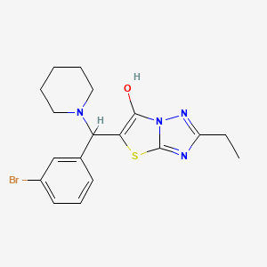 5-((3-Bromophenyl)(piperidin-1-yl)methyl)-2-ethylthiazolo[3,2-b][1,2,4]triazol-6-ol
