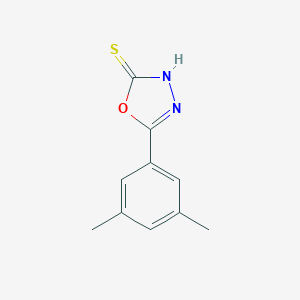 molecular formula C10H10N2OS B024781 5-(3,5-Dimethylphenyl)-1,3,4-oxadiazole-2-thiol CAS No. 108413-54-3