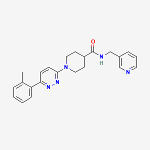 N-(pyridin-3-ylmethyl)-1-(6-(o-tolyl)pyridazin-3-yl)piperidine-4-carboxamide