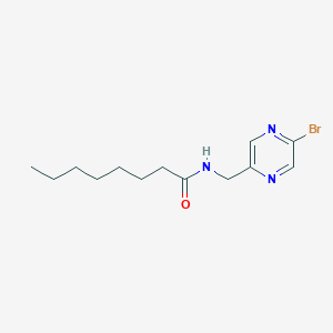 molecular formula C13H20BrN3O B2478117 N-[(5-bromopyrazin-2-yl)methyl]octanamide CAS No. 2094456-65-0