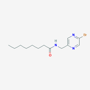 N-[(5-bromopyrazin-2-yl)methyl]octanamide