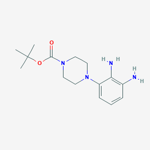 molecular formula C15H24N4O2 B2478121 Tert-butyl 4-(2,3-diaminophenyl)piperazine-1-carboxylate CAS No. 874279-78-4
