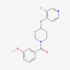 molecular formula C18H19ClN2O3 B2478122 (4-((3-Chloropyridin-4-yl)oxy)piperidin-1-yl)(3-methoxyphenyl)methanone CAS No. 2034496-21-2
