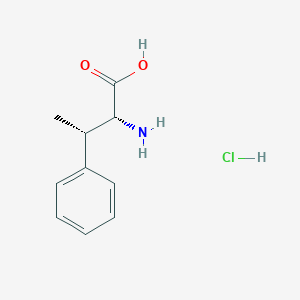molecular formula C10H14ClNO2 B2478294 threo-D-beta-Methylphenylalanine hydrochloride CAS No. 143282-81-9
