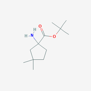 B2478327 Tert-butyl 1-amino-3,3-dimethylcyclopentane-1-carboxylate CAS No. 2248279-11-8