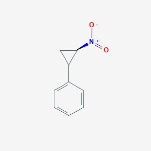 molecular formula C9H9NO2 B2478386 [(2R)-2-nitrocyclopropyl]benzene CAS No. 1864012-31-6