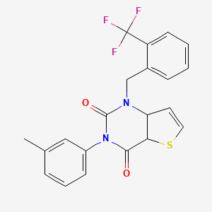 3-(3-methylphenyl)-1-{[2-(trifluoromethyl)phenyl]methyl}-1H,2H,3H,4H-thieno[3,2-d]pyrimidine-2,4-dione