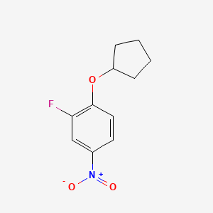 1-(Cyclopentyloxy)-2-fluoro-4-nitrobenzene