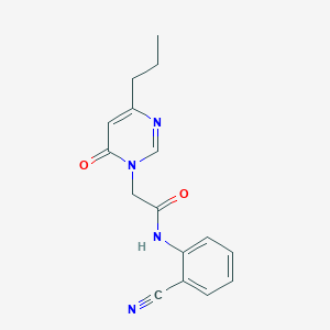 N-(2-cyanophenyl)-2-(6-oxo-4-propylpyrimidin-1(6H)-yl)acetamide