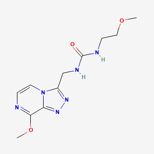 1-((8-Methoxy-[1,2,4]triazolo[4,3-a]pyrazin-3-yl)methyl)-3-(2-methoxyethyl)urea