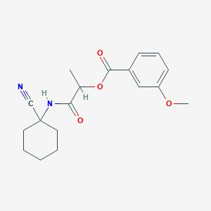 [1-[(1-Cyanocyclohexyl)amino]-1-oxopropan-2-yl] 3-methoxybenzoate