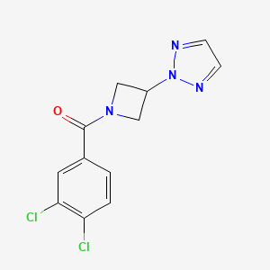 (3-(2H-1,2,3-triazol-2-yl)azetidin-1-yl)(3,4-dichlorophenyl)methanone