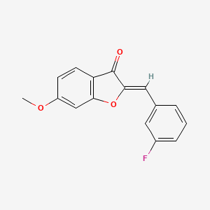 (Z)-2-(3-fluorobenzylidene)-6-methoxybenzofuran-3(2H)-one