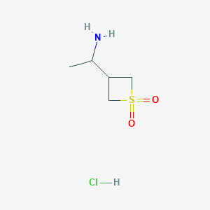 3-(1-Aminoethyl)thietane 1,1-dioxide hydrochloride