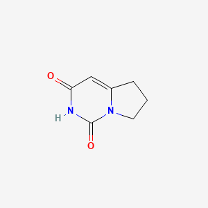 molecular formula C7H8N2O2 B2478544 1h,2h,3h,5h,6h,7h-Pyrrolo[1,2-c]pyrimidine-1,3-dione CAS No. 132332-43-5
