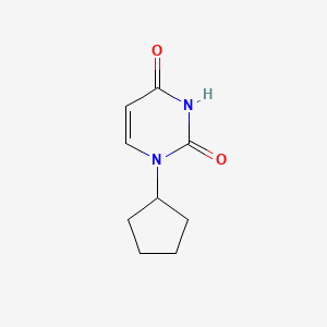 molecular formula C9H12N2O2 B2478625 1-cyclopentylpyrimidine-2,4(1H,3H)-dione CAS No. 13345-72-7